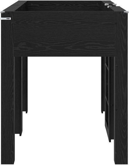 Kinderbett Koje Einzeln mit Stauraum Schwarz für Matratze 75x190cm