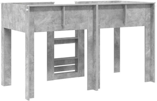 Kinderbett Koje Einzeln Grau für Matratze 75x190cm