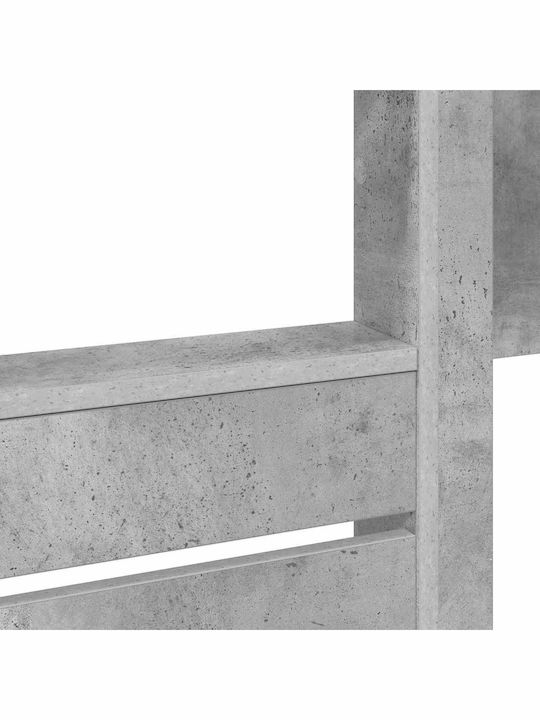 Kids Bunk Bed Single Gray for Mattress 80x200cm
