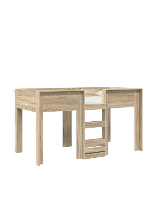 Kinderbett Koje Einzeln Beige für Matratze 90x200cm