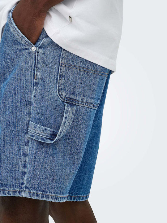 Men's Denim Blue Shorts