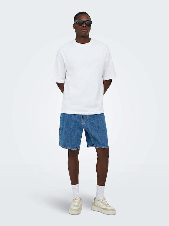 Men's Denim Blue Shorts