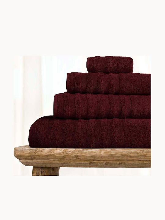 Fieldcrest Badehandtuch Ultra Soft 76x147εκ. Burgundisch