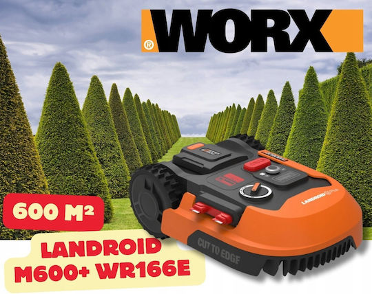 Worx M600 Plus Ρομποτική Μηχανή Γκαζόν