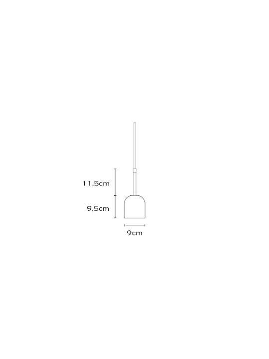 Cup S Ceiling Light Nude Brown with GU10 Socket