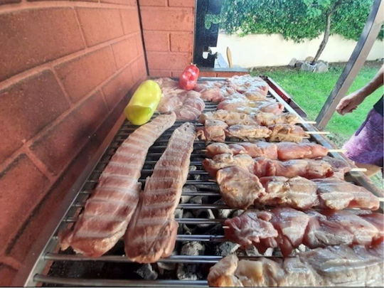 Inox Grill Rack Nonstick with Legs for Fish 60x38cm