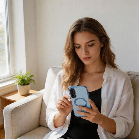 Tech-Protect Magflex Rückseite Umschlag aus Silikon Himmelblau für Galaxy A57