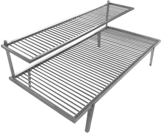 Floor Inox Grătar de Gătit cu picioare 60cmx38cmcm.