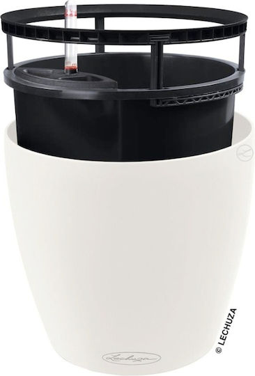 Lechuza Classico Ls Αυτοποτιζόμενη Γλάστρα Λευκή 49x49x46εκ.