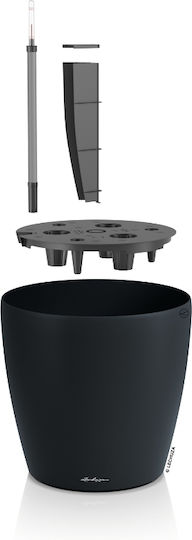 Lechuza Classico Eco Self-Watering Plastic Flower Pot Dark Gray 49x49x46cm