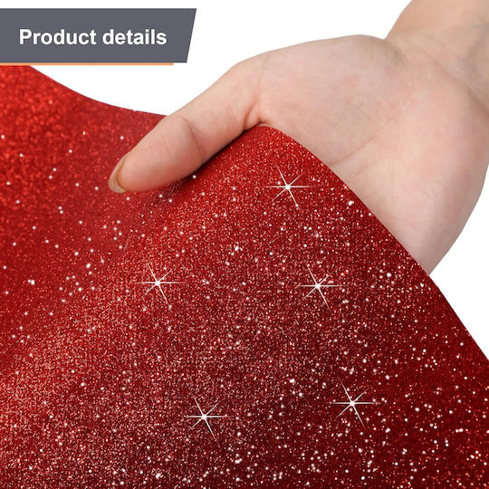 Red Expo Carpet Events 75 X 900 Cm Glitter Adhesive Tape Engagement Indoor Outdoor Church Decoration