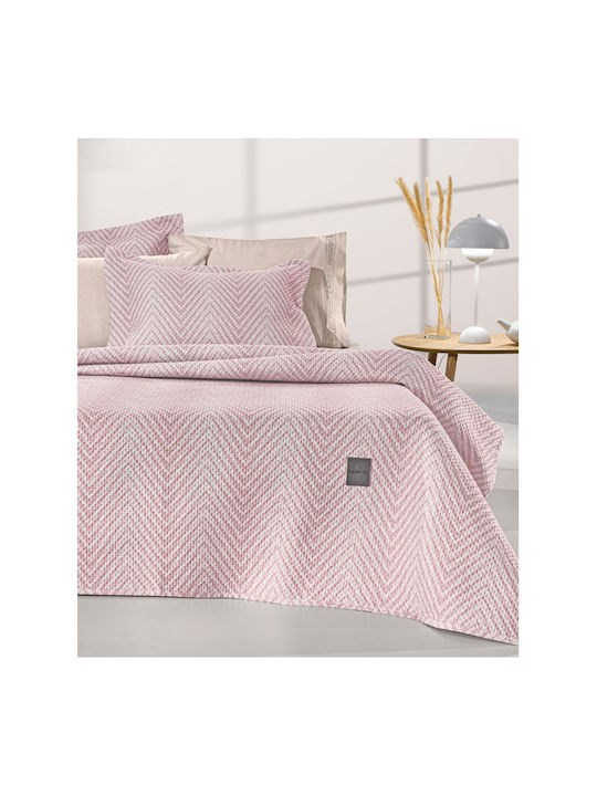 Guy Laroche Vera Vera Tagesdecken Halbdoppel aus Polyester Pudra 180x240cm 2Stücke
