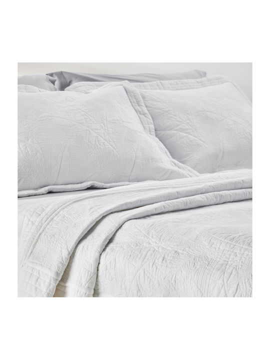 Kentia Escape Σετ Κουβερλί Υπέρδιπλο Βαμβακερό White 230x250cm 3τμχ