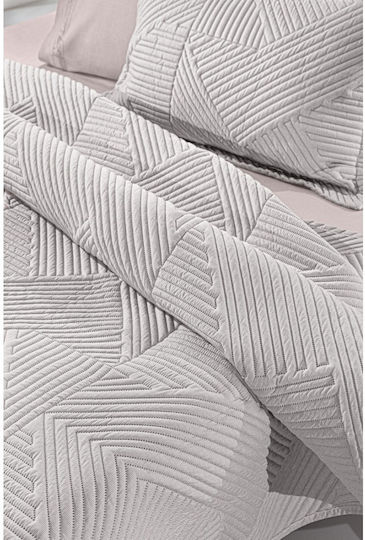 Guy Laroche Ziana Set Coverlets Semi-Double Made of Polyester Tobacco 180x240cm 2 Pieces