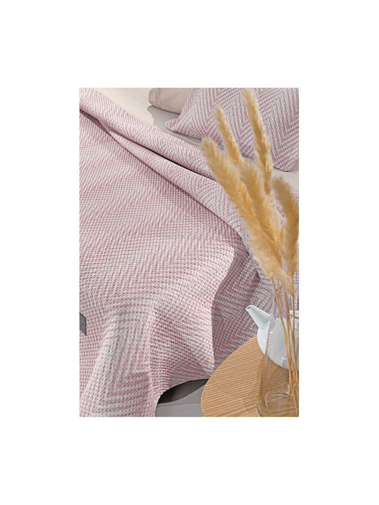 Guy Laroche Vera Vera Tagesdecken Halbdoppel aus Polyester Pudra 180x240cm 2Stücke