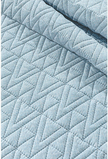 Guy Laroche Kylian Kylian Set Coverlet Semi-Double from Polyester Denim 180x240cm 2pcs