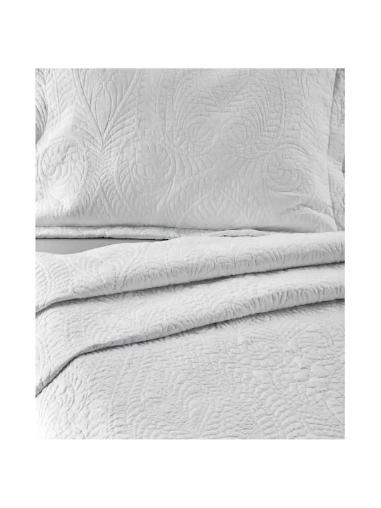 Kentia Maldive Set Coverlets King Size Cotton White 260x250cm 3 Pieces