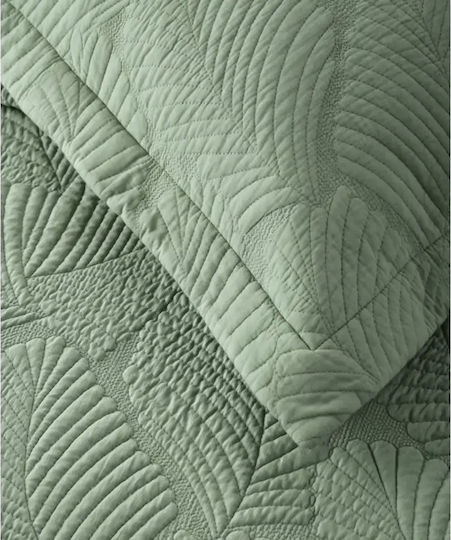 Kentia Infinity Σετ Κουβερλί Υπέρδιπλο Βαμβακερό Mint Green 230x250cm 3τμχ