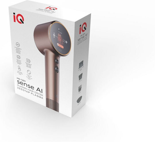 IQ SENSE AI Ionic Επαγγελματικό Πιστολάκι Μαλλιών με Φυσούνα 1600W