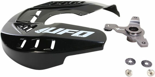 Ufo Protective Front Disc Brake Cover Plastic Dc01002-001 Kawasaki Kx 250 F 13-20 Kawasaki Kx 450 F 13-18 Black