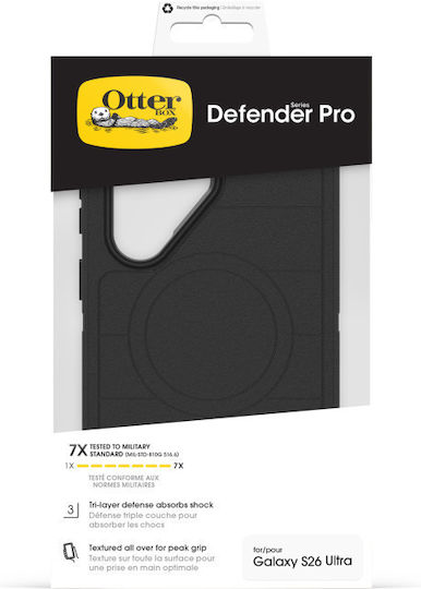 Otterbox Defender Pro Series Magsafe Screenless Edition Back Cover Σιλικόνης / Πλαστικό Μαύρο (Galaxy S26 Ultra)