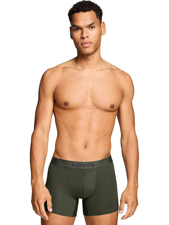 Herren Boxershorts Khaki 3er Pack