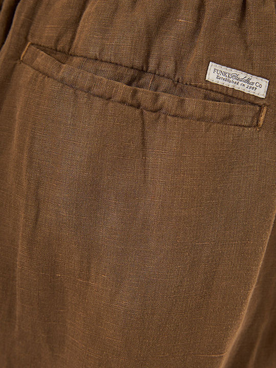 Мъжки панталон Chino Loose Fit Кафяв