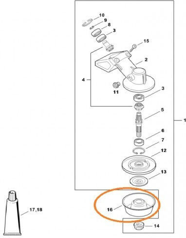 Ροδέλα-ποτήρι Stihl 41267133100