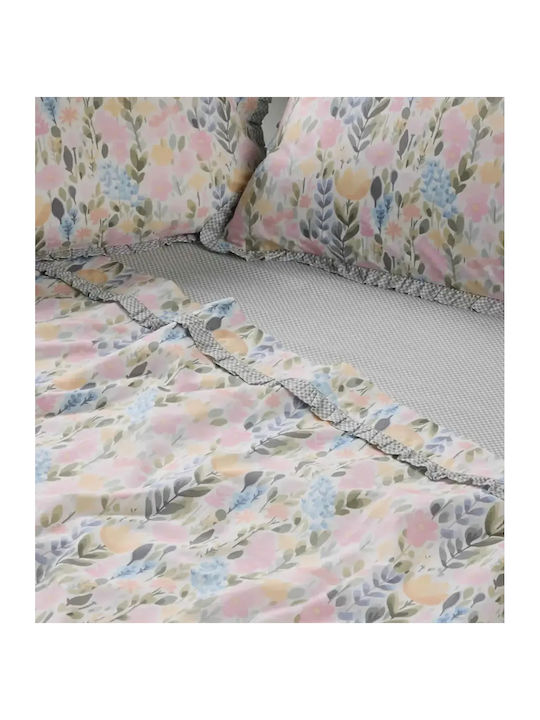 Das Home Daily Σετ Σεντόνια Υπέρδιπλα 240x260εκ. Multi (4τμχ)
