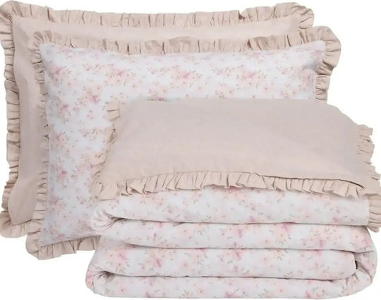 Das Home Daily Комплект Чаршафи Кралица 240x260см Nude 4 Броя