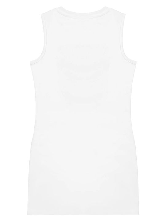 Guess Παιδικό Φόρεμα Offwhite