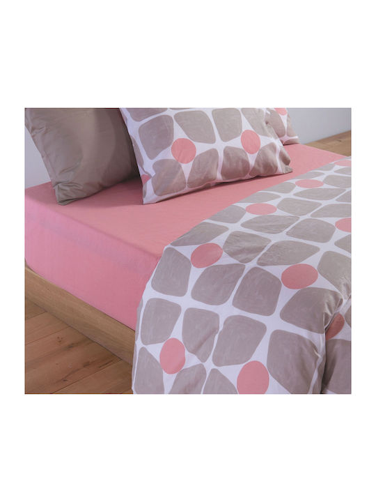 Nef-Nef Homeware Casual Σετ Σεντόνια King Size με Λάστιχο 180x200+35εκ. Casual Coreo Yellow (4τμχ)