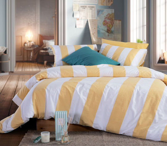 Nef-Nef Homeware Casual Σετ Σεντόνια Υπέρδιπλα με Λάστιχο 160x200+35εκ. Mauve (4τμχ)