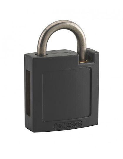 Plastic Padlock Cover Lockout Mach3 40 mm Black Thirard 00084719