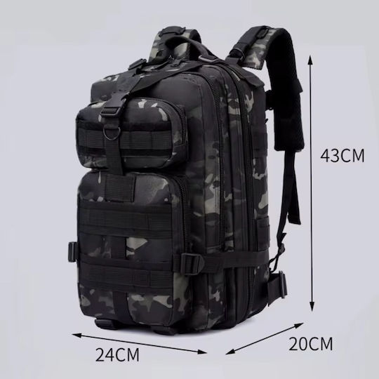 Militärrucksack Schwarz 30lt