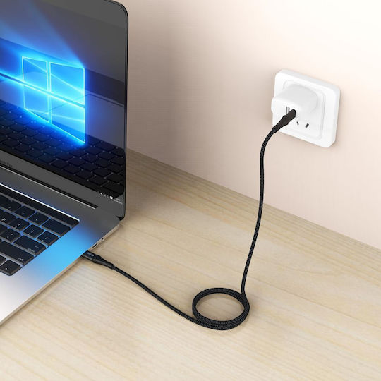 Tech-Protect Ultraboost USB 2.0 Cable USB-C male - USB-C 240W Μαύρο 1m