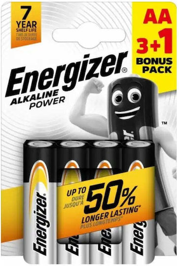 Energizer Алкални Батерии AA 1.5V 4бр