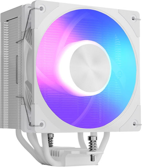 Modecom Volcano 0C T201 CPU Cooler for Socket AM4 AM5 1200 1700 with ARGB Lighting White