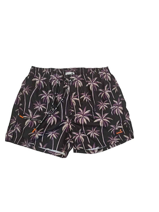 Ανδρικό Μαγιό Σορτς Μαύρο Floral