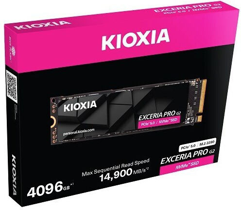 Kioxia Exceria Pro G2 SSD 2TB τύπου M.2 με σύνδεση PCI Express 5.0 LVE10Z2T04G8