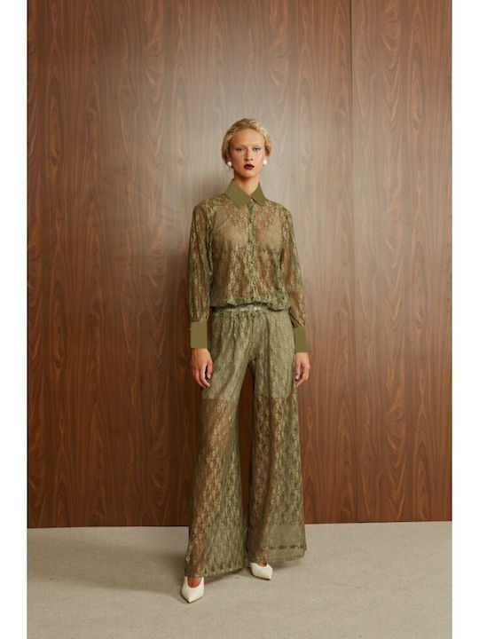 Damenhemden Olive