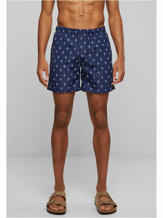 Herren-Bademode Kurze Hosen Anchor Navy mit Muster