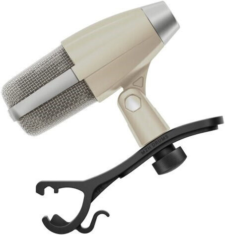 Sennheiser MD-421 Anniversary Edition + MZH Δυναμικό Микрофон Щипка за Вокали в White Цвят