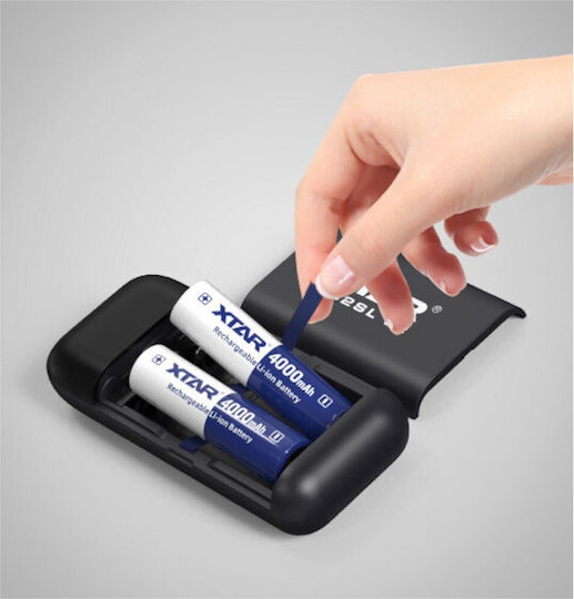 XTAR USB Φορτιστής 2 Μπαταριών Li-ion Μεγέθους 18650/21700