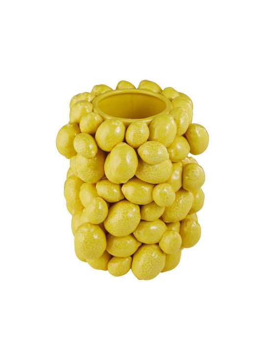 Butlers Διακοσμητικό Βάζο Κεραμικό Lemon Κίτρινο 19x20xΥ23cm