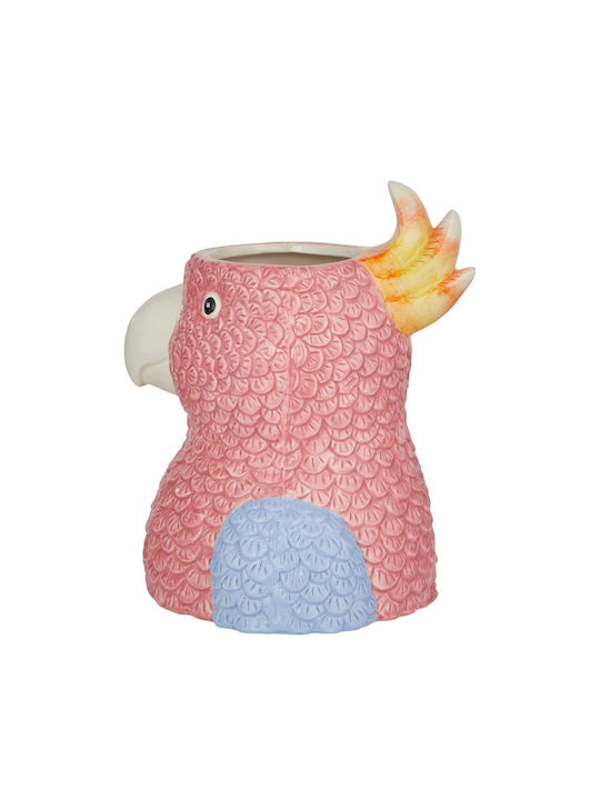 Butlers Decorative Vase Ceramic Parrot Pink 17x18xHeight 22cm