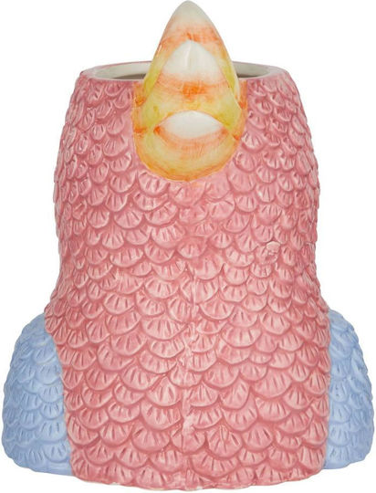 Butlers Decorative Vase Ceramic Parrot Pink 17x18xHeight 22cm