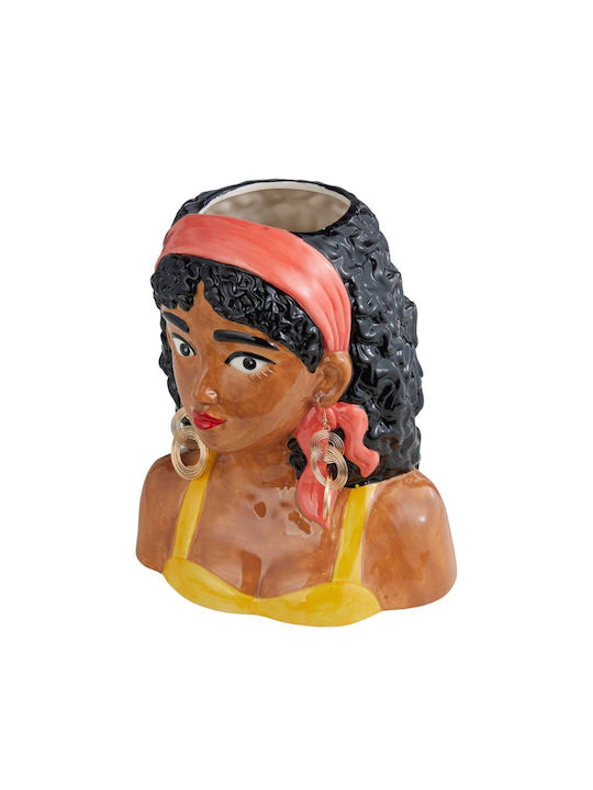 Butlers Vază Decorativă Ceramică Paola Galbenă 16x22xÎnălțime 26cm