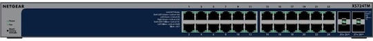 NetGear XS724TM Managed L2 / L3 Switch με 24 Θύρες Gigabit (10Gbps) Ethernet και 4 SFP Θύρες