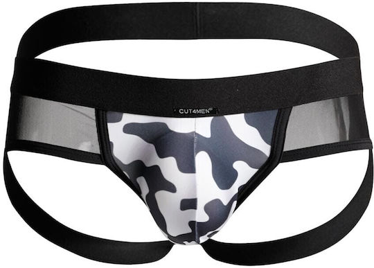 Cut4Men Herren Sexy Unterwäsche Jockstrap Schwarz
